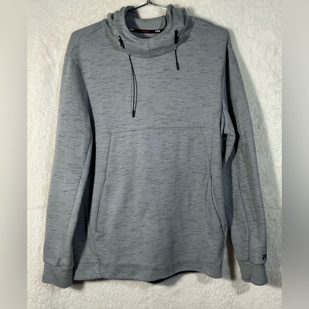 Fila Men's Heather Gray Hoodie size M